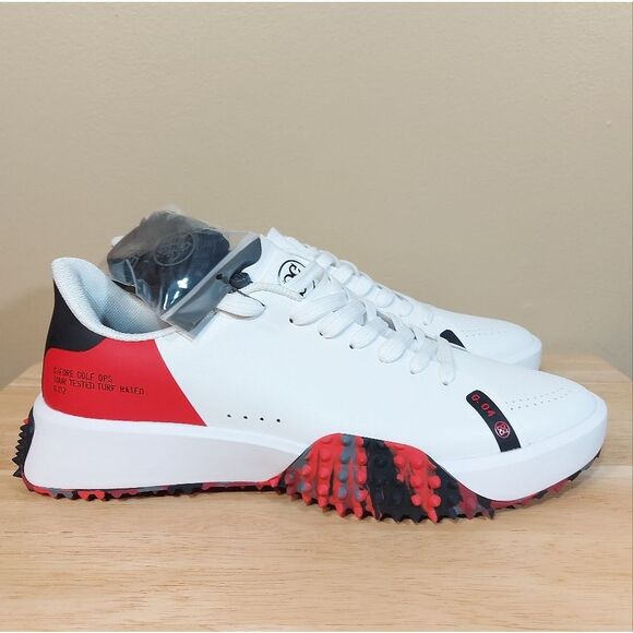 G/Fore G.112 Golf Shoes White Poppy Red Black Camo GM000024 G4 Men's Size 10
